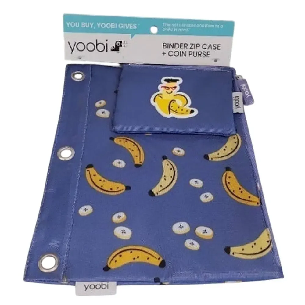 Yoobi Binder Zip Case & Coin Purse Pencil Case